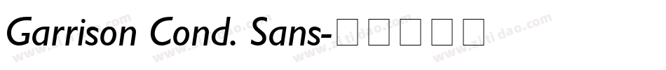 Garrison Cond. Sans字体转换
